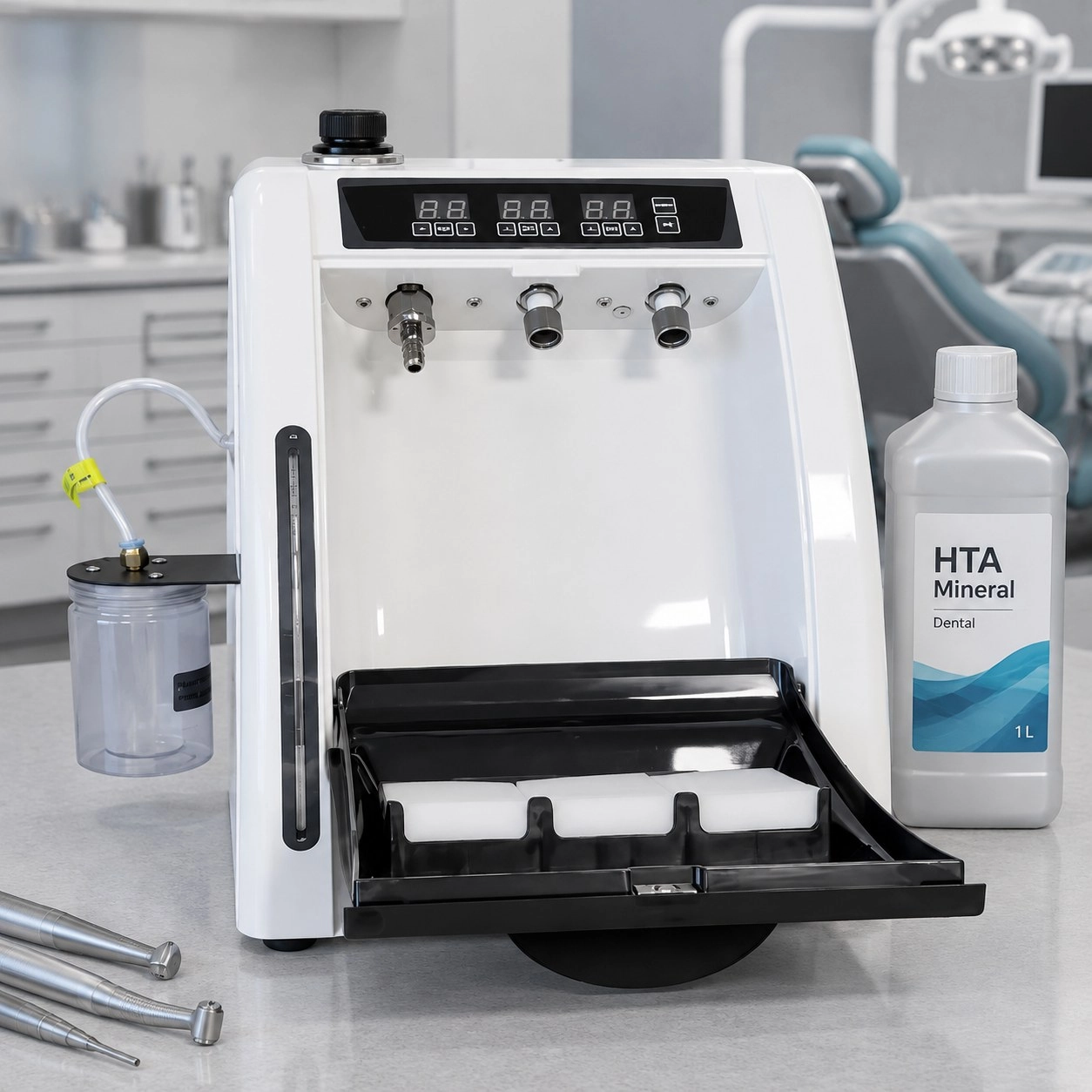 OEM-Китай Апарат для змащування наконечників BST-011 + Масло HTA Mineral Dental 1 л — Супутні товари для наконечників