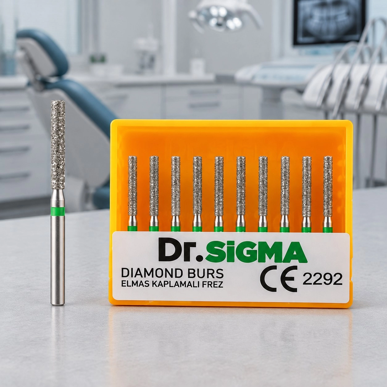 Sigmadent Asfarma Бор турбінний (циліндричний, різання бічне та кінцеве) ASFARMA 314 111 — Терапевтичні інструменти