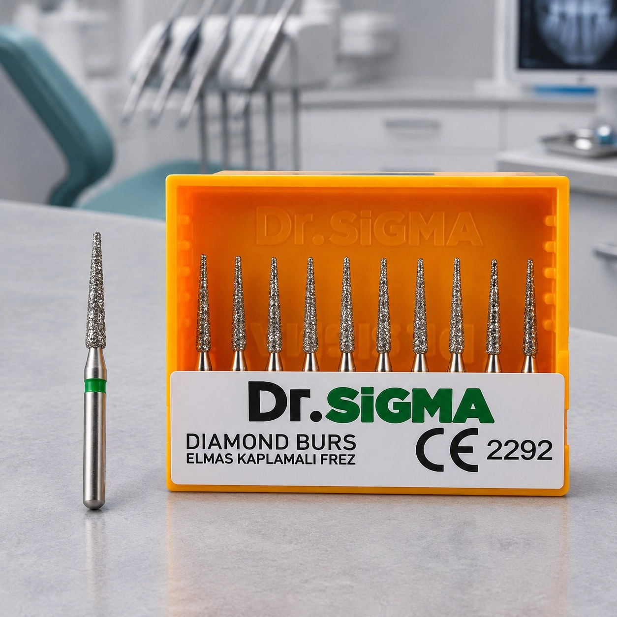 Sigmadent Asfarma Бор турбінний (конусний, загострений тонкий) ASFARMA 314 166 — Терапевтичні інструменти