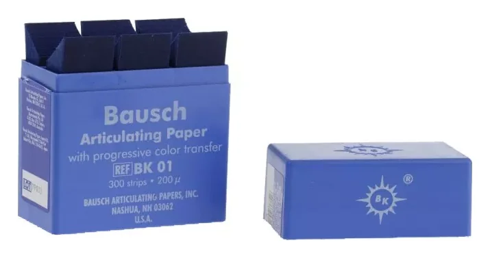 Папір артикуляційний Бауш (Bausch) BK01 синій 200 мкм 300 шт — Одноразові витратні матеріали
