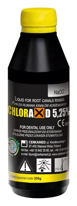 Cerkamed Chloraxid (Хлораксід) гіпохлорит натрію 5.25% 200 мл — Матеріали терапевтичні