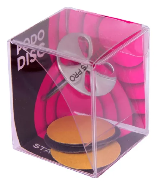 Staleks Диск педикюрний Pododisc PDset-25 25 мм і набір змінних файлів 180 гріт 5 шт — Інструменти для манікюру