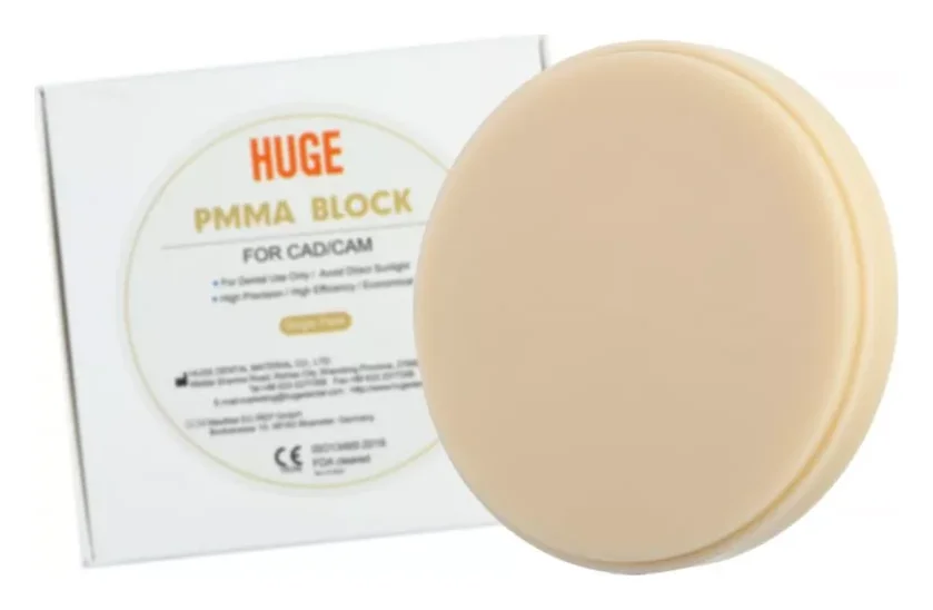 HUGE Диск поліметакрилатний PMMA Monolayer 98 — Матеріали зуботехнічні