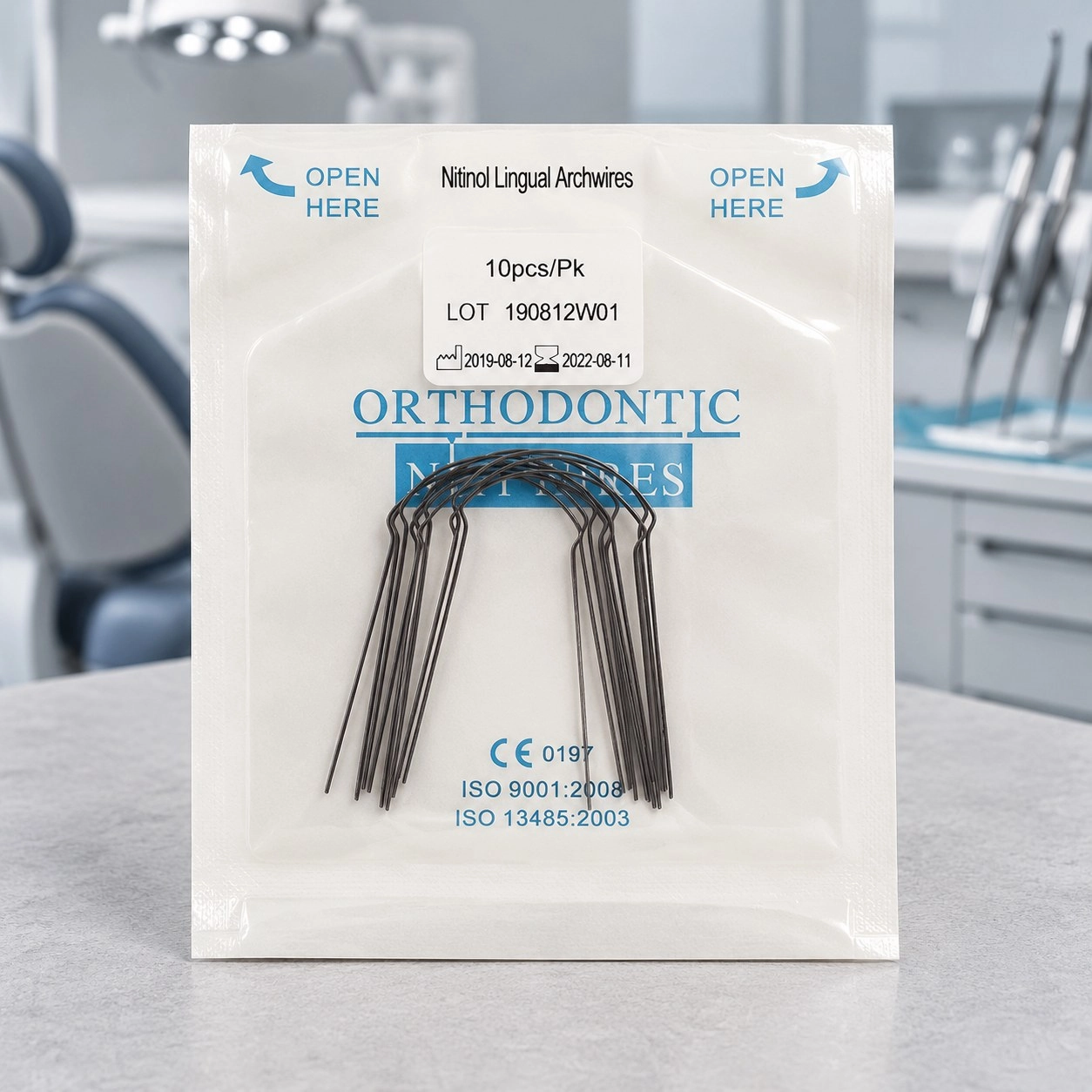 DTC Дуга Niti лингвальная грибовидная 0.014 верхня щелепа L121-14U 10 шт — Ортодонтичні інструменти