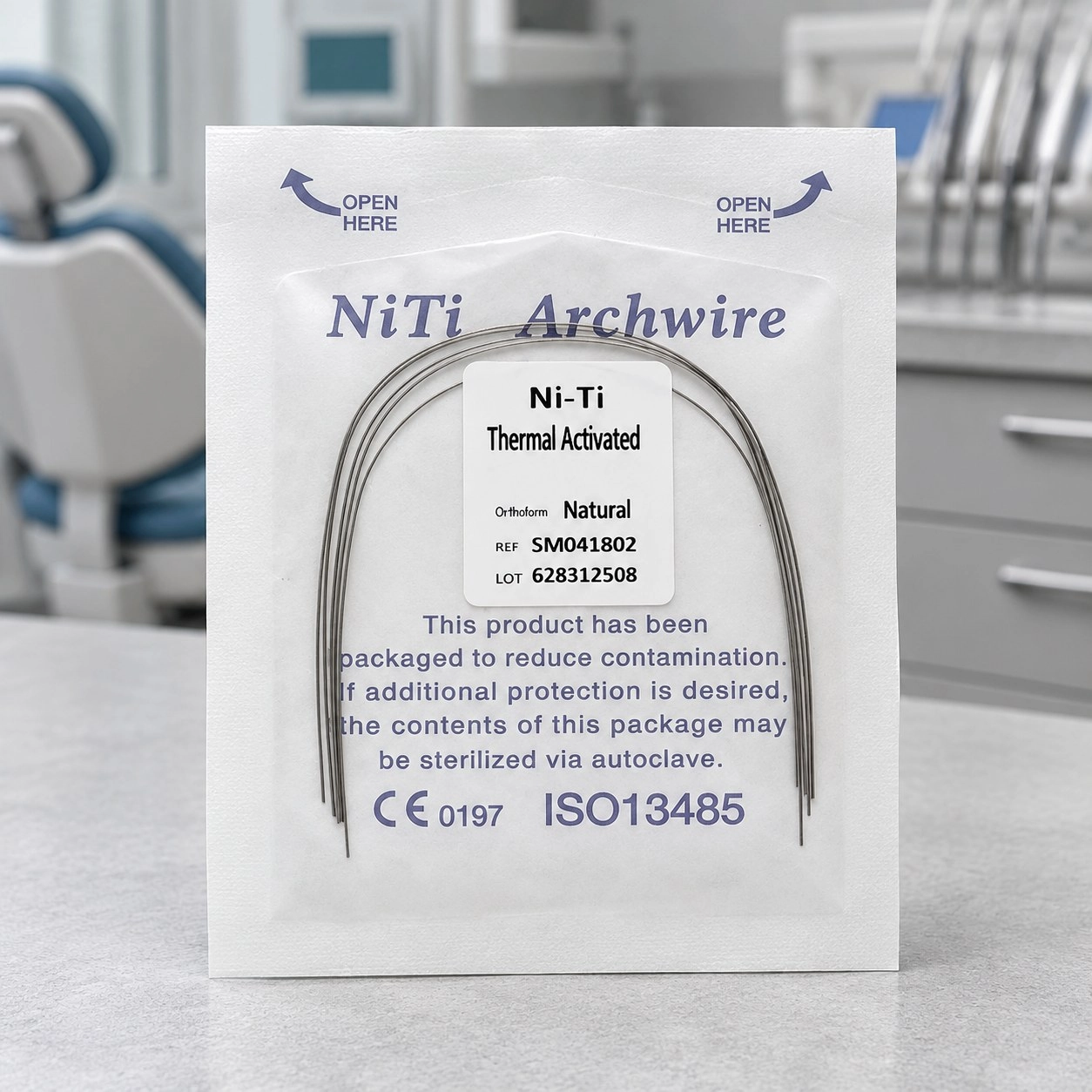 DTC Дуга Niti термоактивова овальна 0.018 нижня щелепа N221-18L 5 шт — Ортодонтичні інструменти