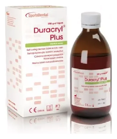 Spofa Dental Duracryl Plus (Дуракріл плюс) рідина 250 г — Матеріали зуботехнічні
