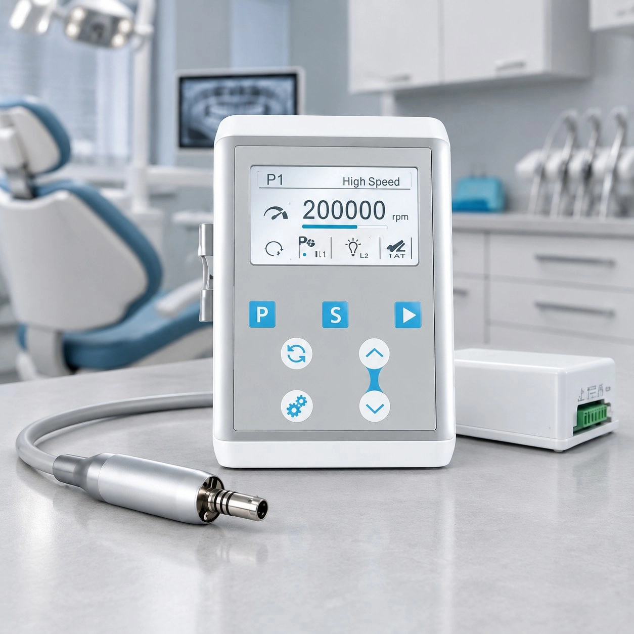 Електромотор COXO C-Puma Int+ LED — Пневматичні та електричні мотори