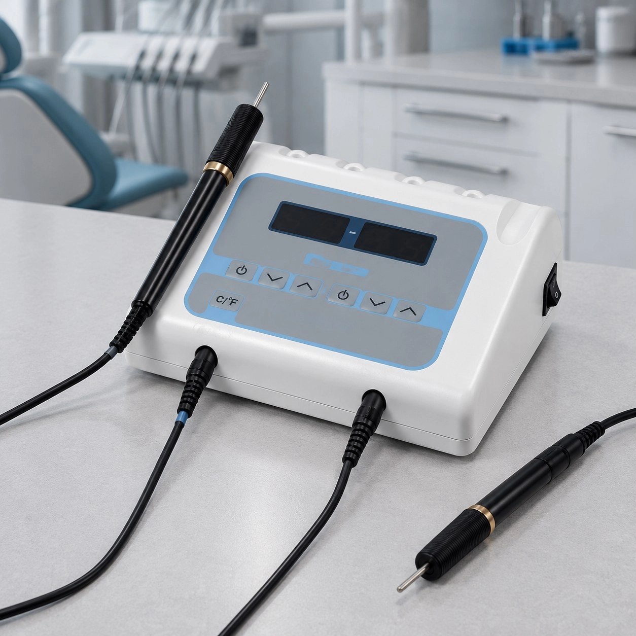 Denstar Електрошпатель із двома мангітними ручками WAX CARVING DUAL PENCIL DS-110N — Обладнання зуботехнічне