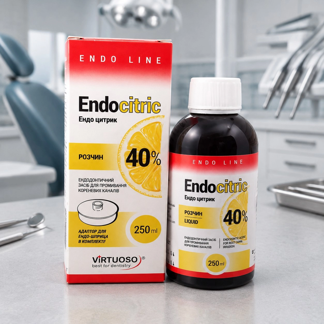 VIRTUOSO EndoCitric (Ендо цитрик) 40% лимонна кислота, 250 мл — Матеріали терапевтичні