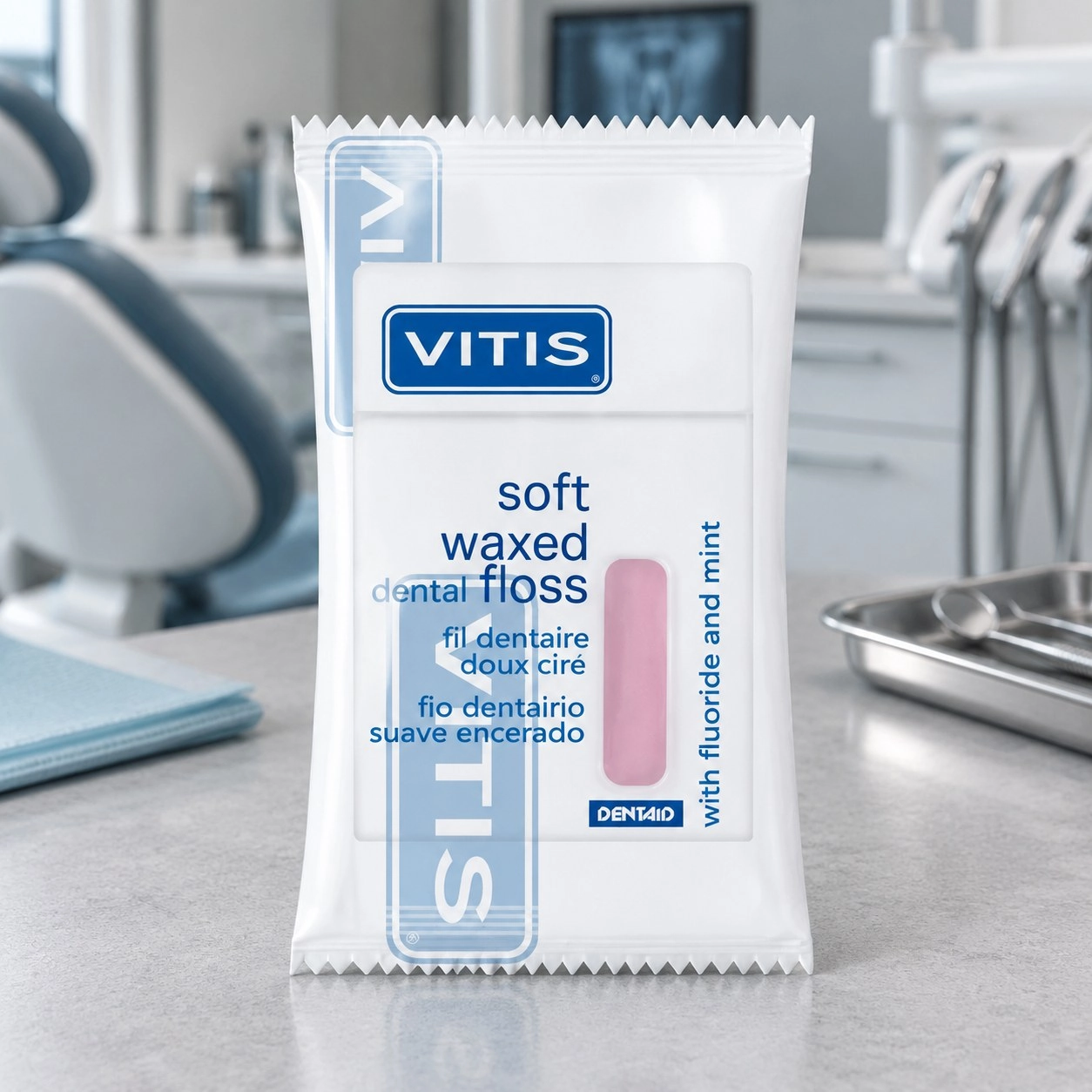 DENTAID Флосс (зубна нитка) VITIS CAMPAIGN рожева 50 м — Засоби особистої гігієни