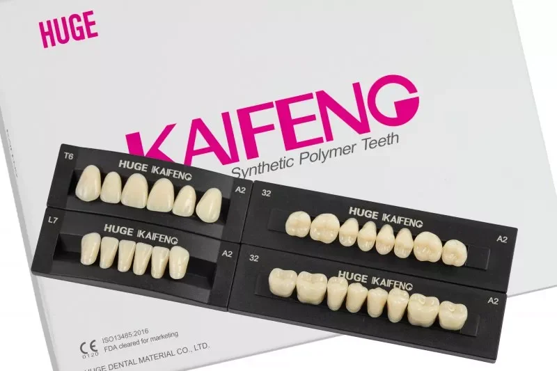 HUGE Гарнітур зубів Kaifeng фасон S - Квадратний 28 шт — Матеріали зуботехнічні