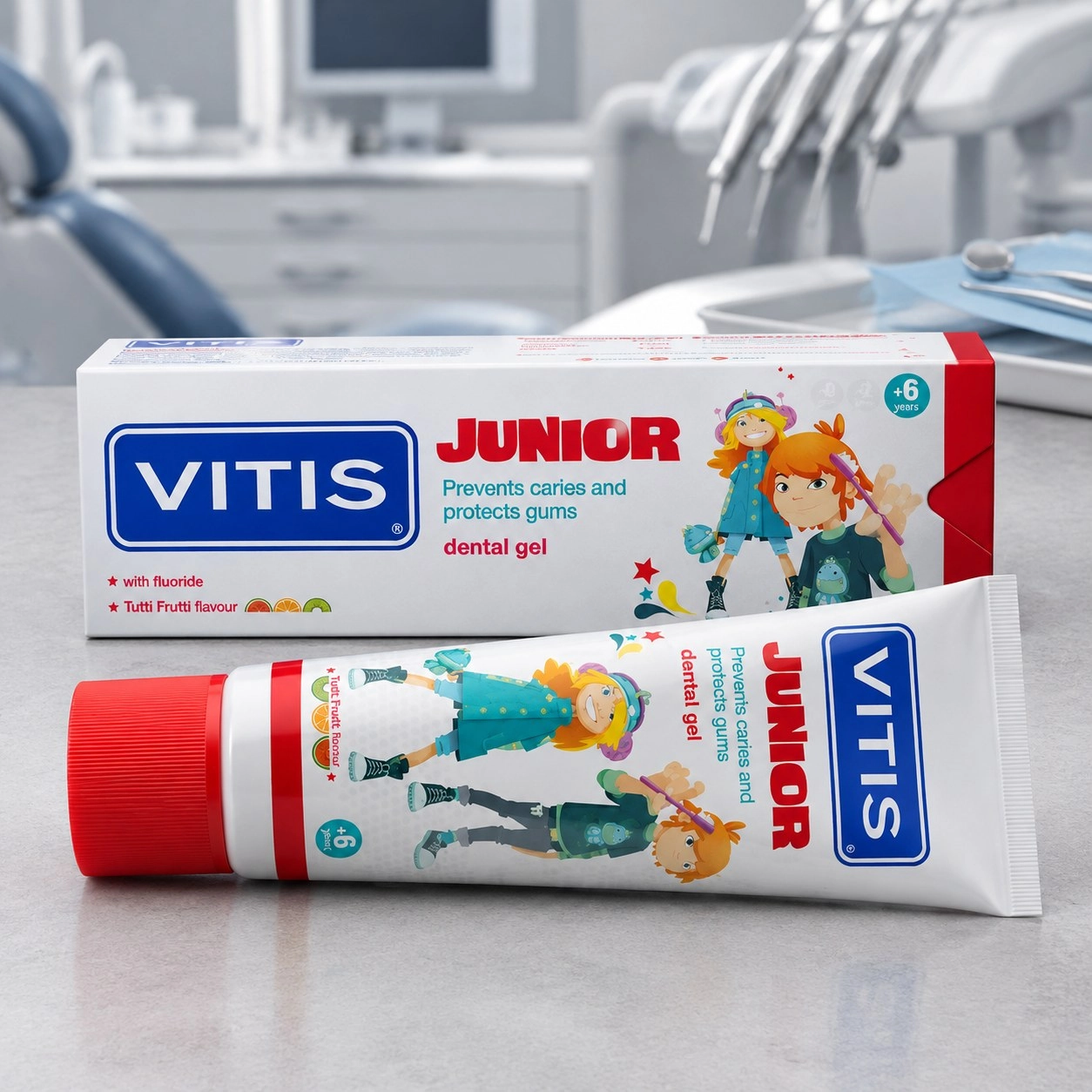 DENTAID Гель-паста для дітей VITIS JUNIOR 75 мл — Засоби особистої гігієни