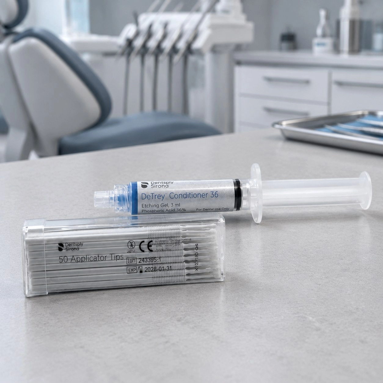 Dentsply Гель травильний DeTrey Conditioner 36 з аплікаторами 3 мл + 50 шт — Матеріали терапевтичні