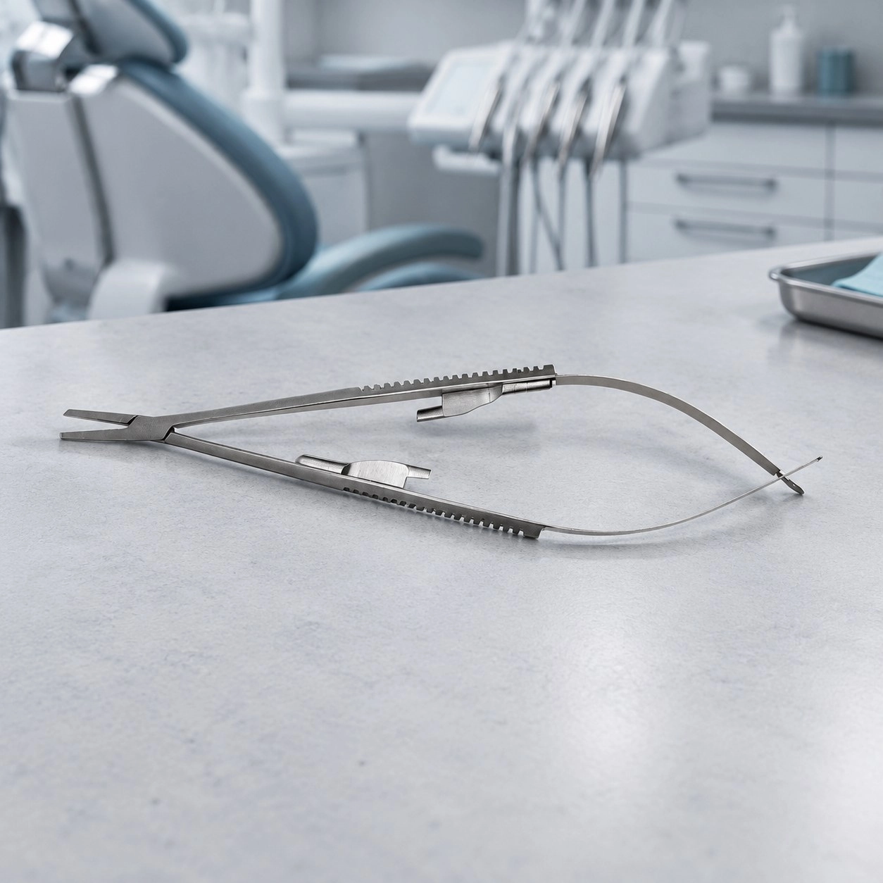 Asim Instruments Голкотримач Castroviejo прямий 14 см DE-1099 — Хірургічні інструменти
