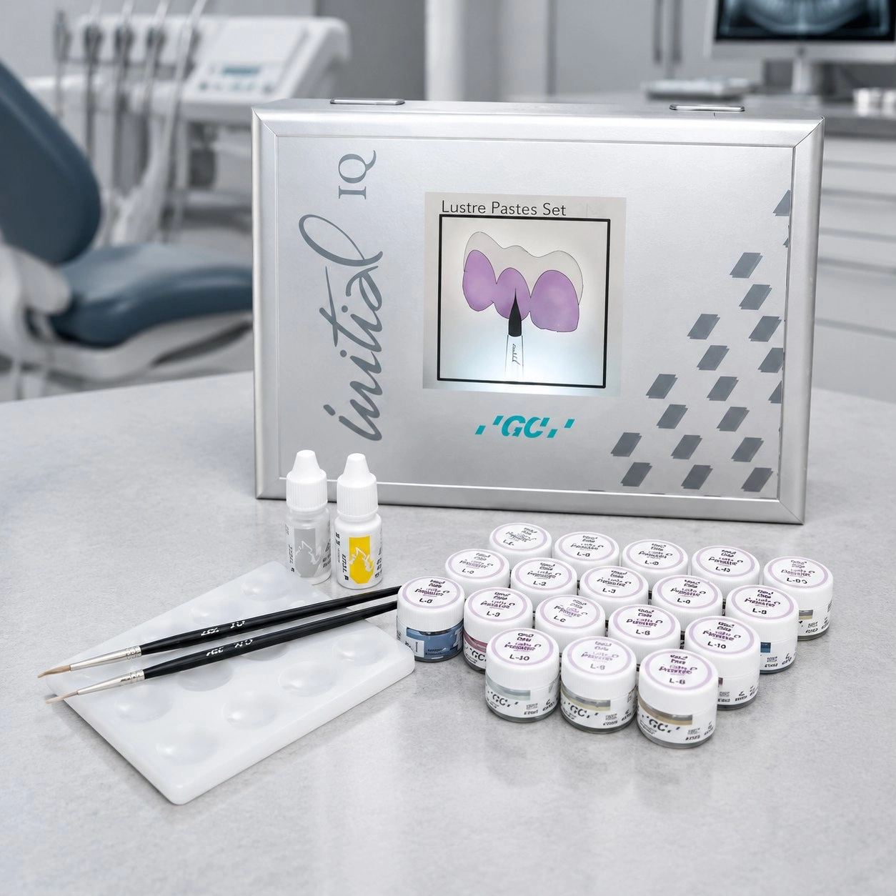 GC INITIAL IQ, Lustre Paste ONE, V-Shades Set — Матеріали зуботехнічні