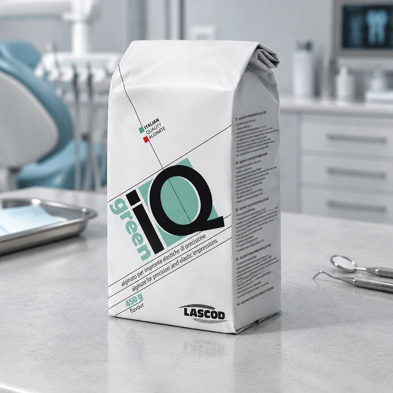 Lascod IQ Green (Ай К’ю Грін) 450 г — Матеріали зуботехнічні