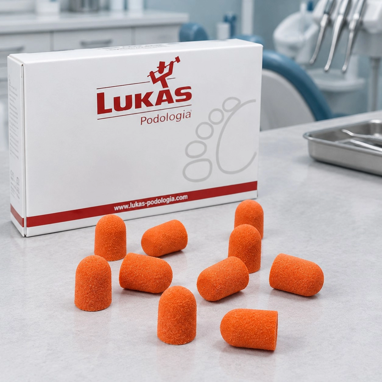 Lukas Ковпачок LUCAS шліфувальний пісочний (d = 13мм), 320 гріт /10шт — Інструменти для манікюру