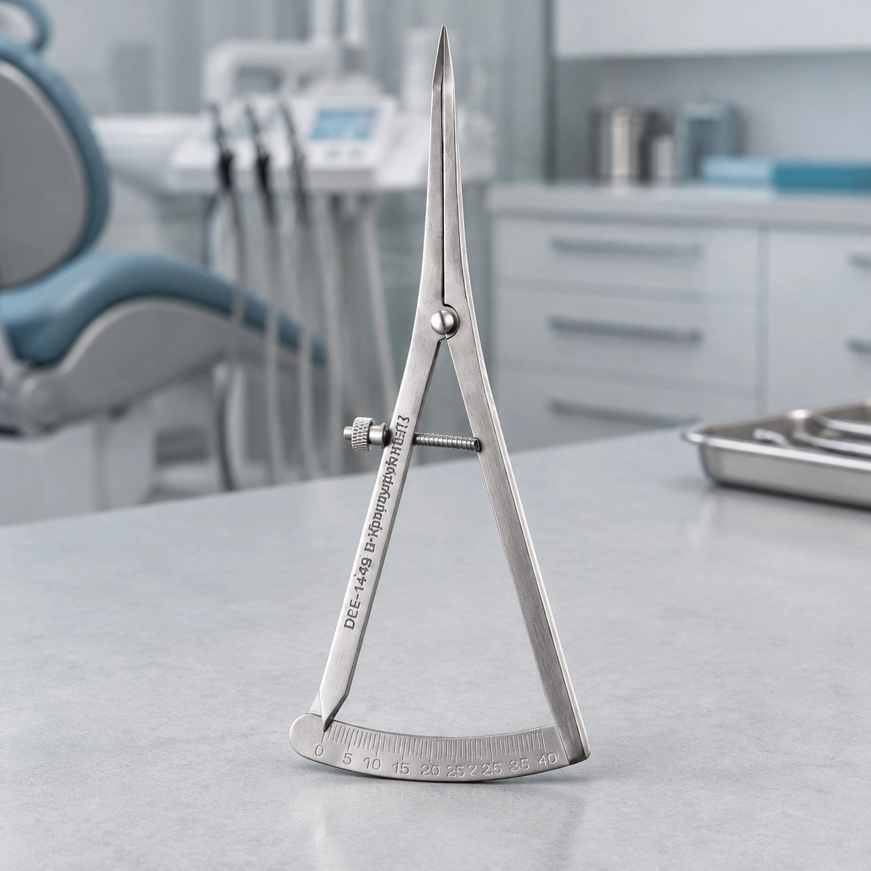 Asim Instruments Кронциркуль вигнутий DE-1449 — Імплантологічні інструменти