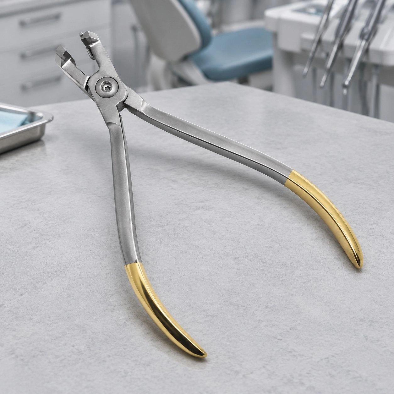 Asim Instruments Кусачки дистальні короткі з уловлювачем DE-1352 — Ортодонтичні інструменти
