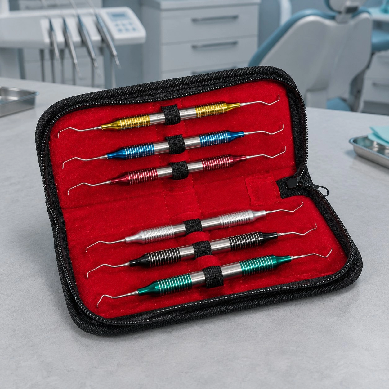 Asim Instruments Кюрета Gracey Mini five набір 6 шт DE-531-536 — Парадонтологічні інструменти
