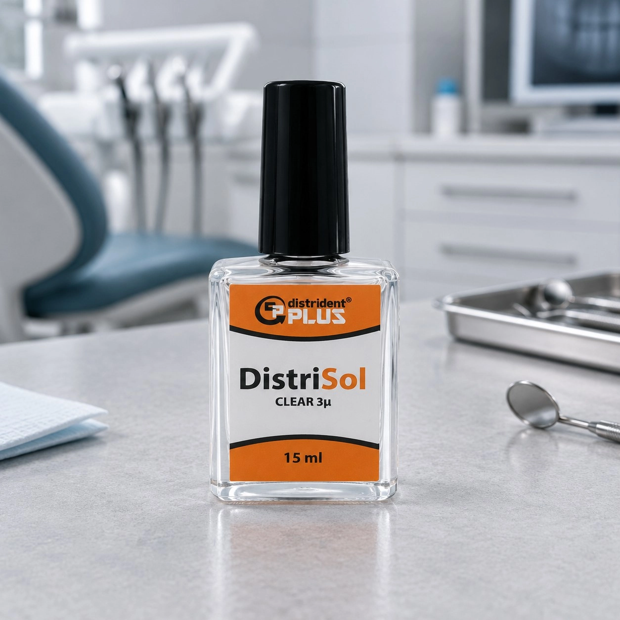 Distrident Plus Лак компенсаційний Distrisol Clear 3 мкм, 15 мл — Матеріали зуботехнічні