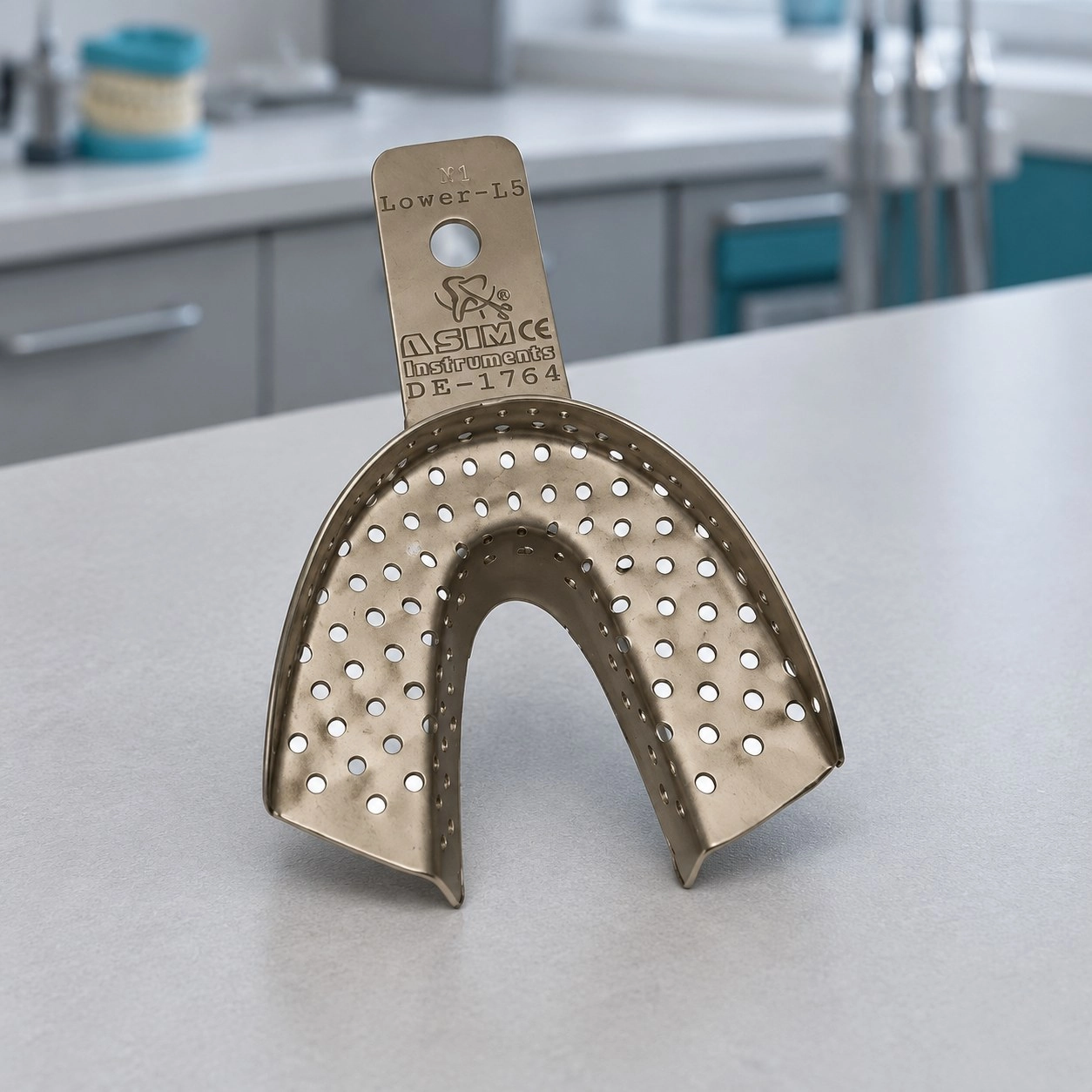 Asim Instruments Ложка для зняття зліпків нижня щелепа №1 DE-1765 — Ортопедичні інструменти