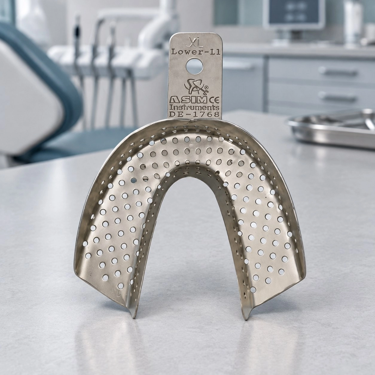 Asim Instruments Ложка для зняття зліпків нижня щелепа №4 DE-1768 — Ортопедичні інструменти