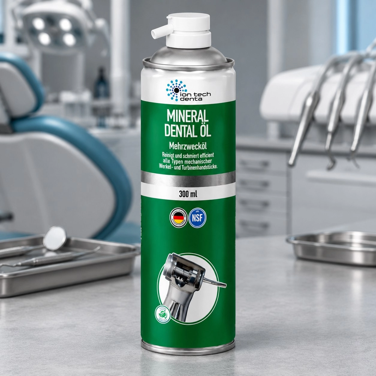 High Tech Aerosol Масло спрей HTA Mineral Dental Oil 300 мл — Супутні товари для наконечників