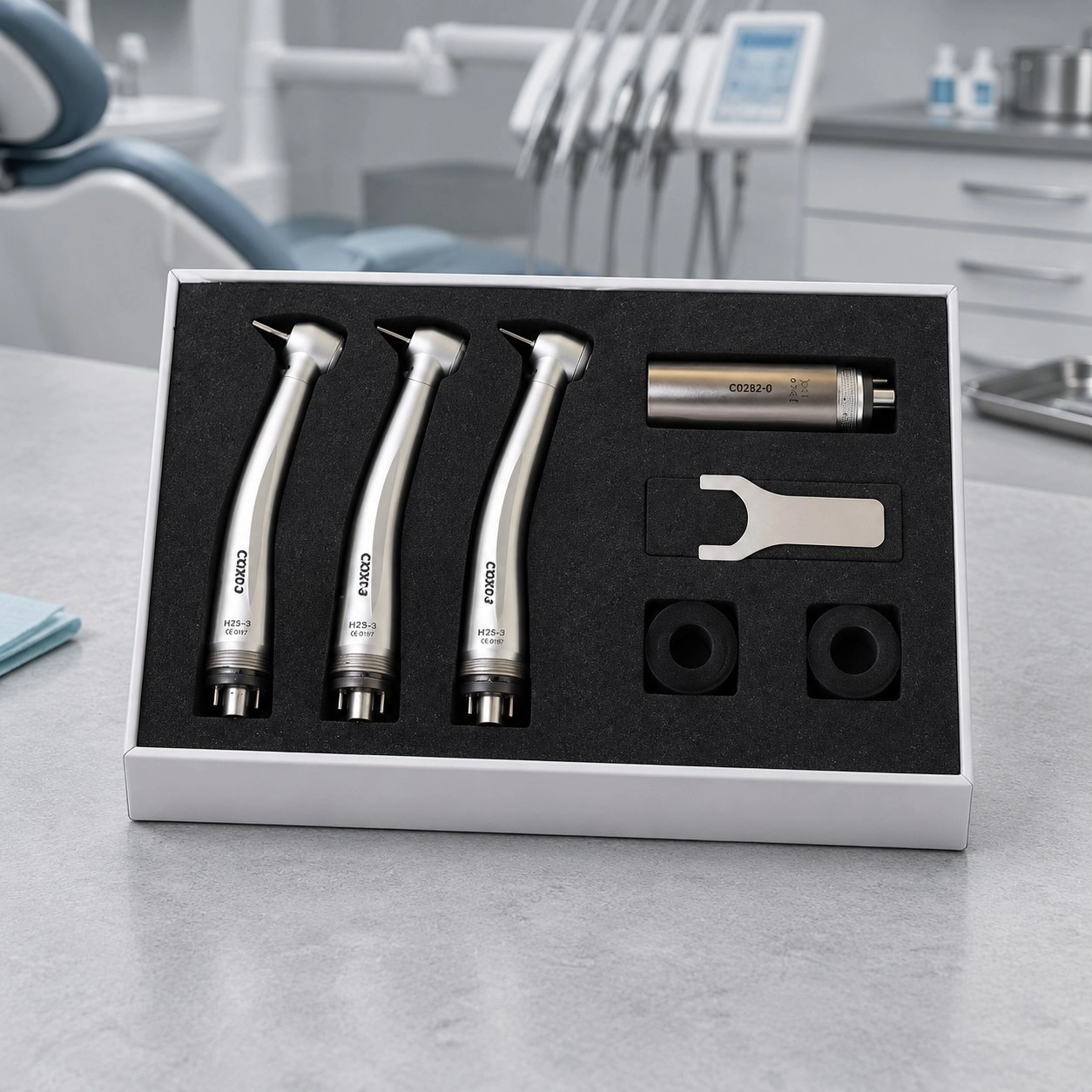 Набір з 3 наконечників LED генератор світла COXO H25-3KIT4 — Набори наконечників