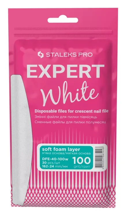 Набір змінних файлів DFE-40-100w пилки арка STALEKS PRO EXPERT 100 грит 30 шт — Інструменти для манікюру
