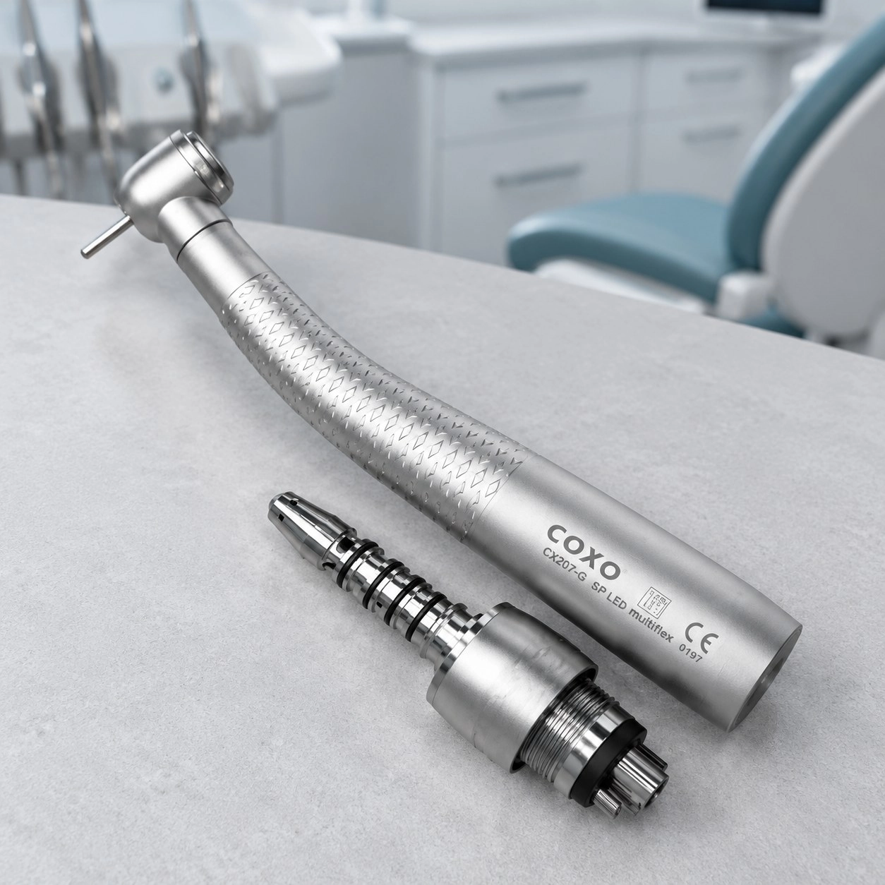 Наконечник турбінний COXO CX207-G SP LED multiflex Sirona
