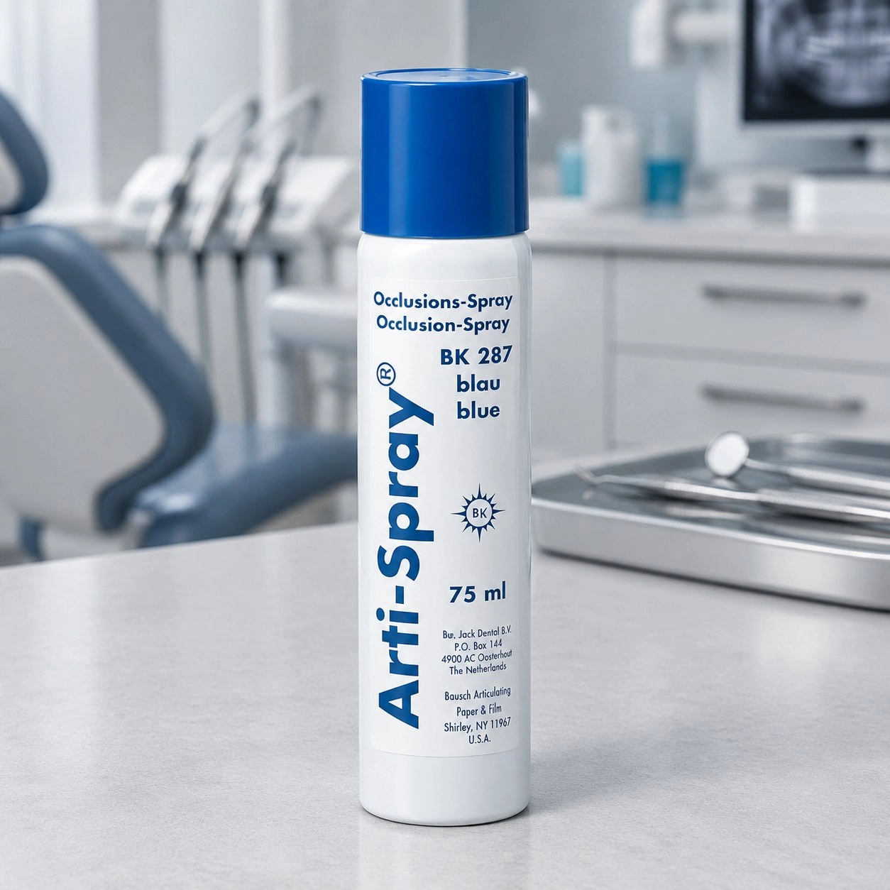 Оклюзійний спрей Arti-Spray Бaуш (Bausch) BK287 (синій) 75 мл — Матеріали ортопедичні