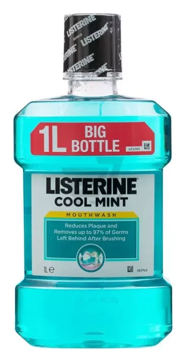 Johnson & Johnson Ополіскувач для порожнини рота Лістерин (Listerine) 1 л — Матеріали терапевтичні