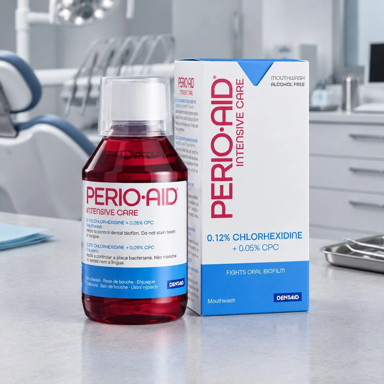 DENTAID Ополіскувач PERIO-AID INTENSIVE CARE 0.12% 150 мл — Засоби особистої гігієни