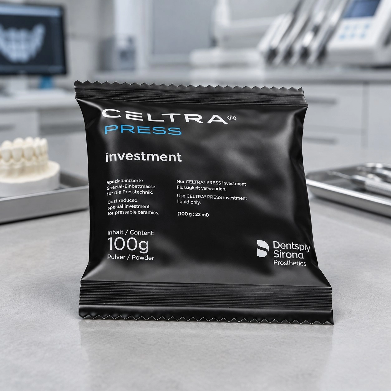 Dentsply Пакувальна маса Celtra Press 100 г — Матеріали зуботехнічні