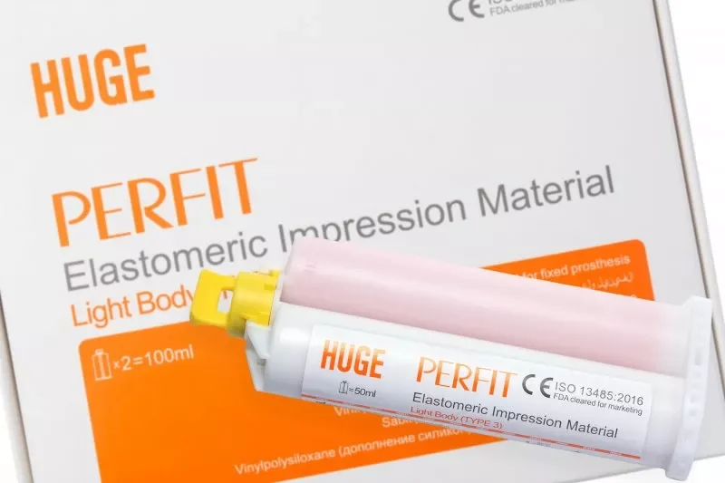 HUGE PERFIT A-Silicone Light Body (Перфіт Лайт Боді) Коректор 2 x 50 мл — Матеріали зуботехнічні
