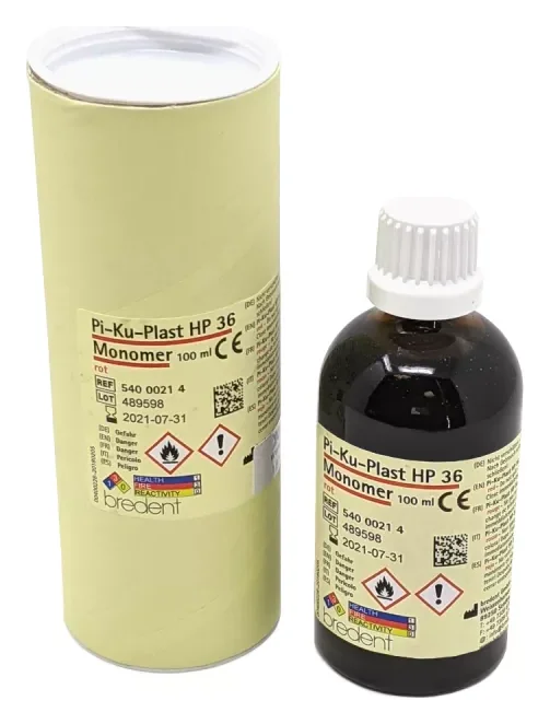 Полімер моделювальний Pi-Ku-Plast рідина 100 мл червона Bredent 54000214 — Матеріали зуботехнічні