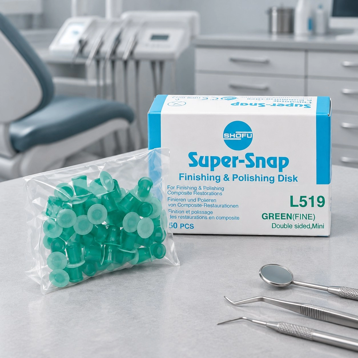 Shofu Поліри Super-Snap L519 (Супер Снап) Міні Диск 50 шт — Терапевтичні інструменти