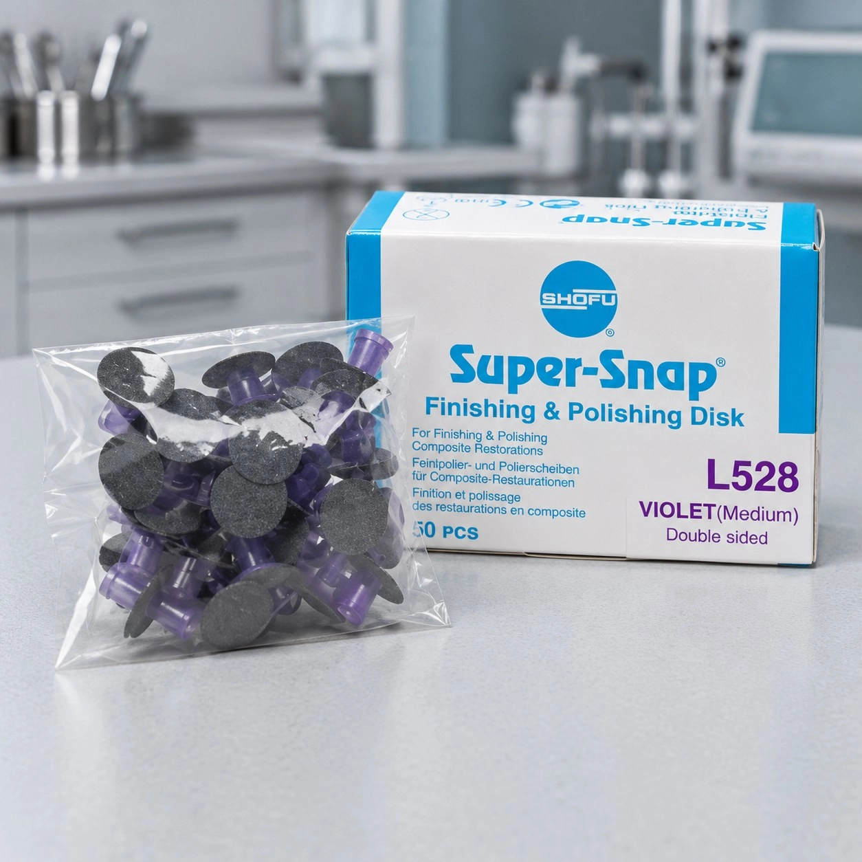 Shofu Поліри Super-Snap L528 (Супер Снап) Диск 50 шт — Терапевтичні інструменти