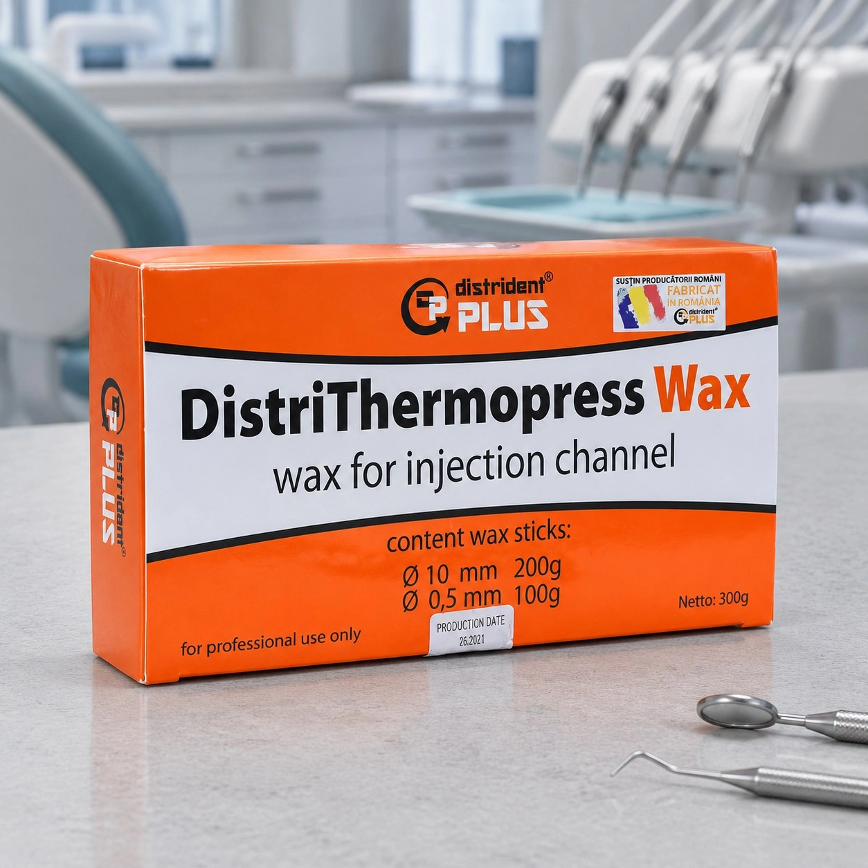 Distrident Plus Восковий профіль для еластичних протезів (DistriThermopress Wax Wax for injection channel) 300 г — Матеріали зуботехнічні