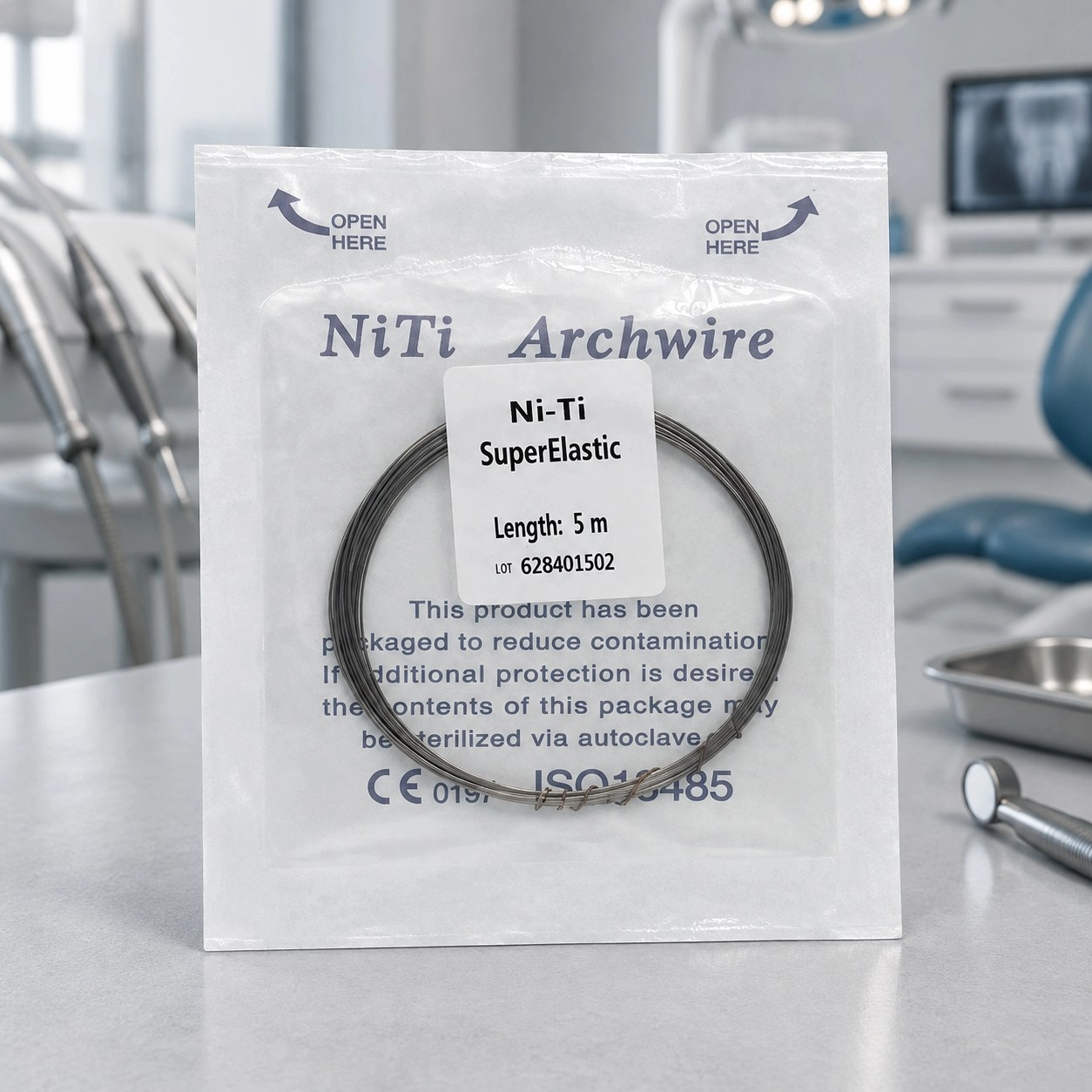DTC Дріт лігатурний Niti 0.36 мм x 5 м A502-14 — Ортодонтичні інструменти