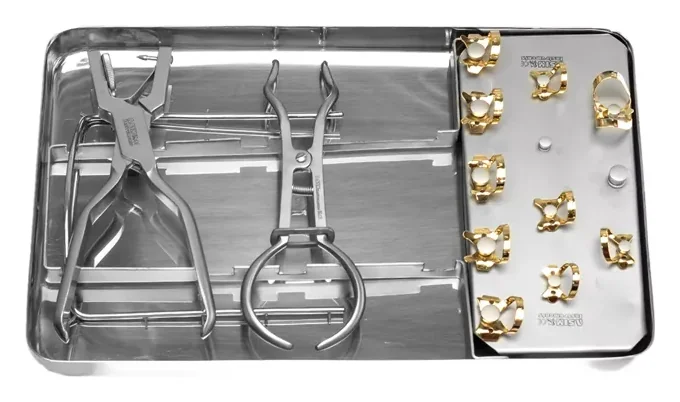 Asim Instruments Рабердам набір у стерилізаторі DE-1143 — Терапевтичні інструменти