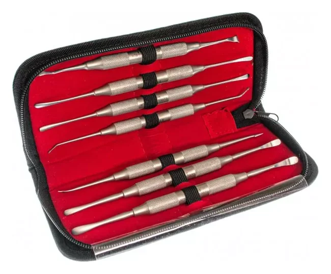 Asim Instruments Распатори набір в чохлі 7 шт DE-1600-1606 — Хірургічні інструменти