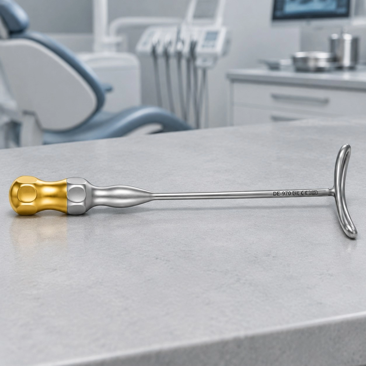 Asim Instruments Ретрактор щоковой лівий (Gold-Handle) DE – 970 — Терапевтичні інструменти