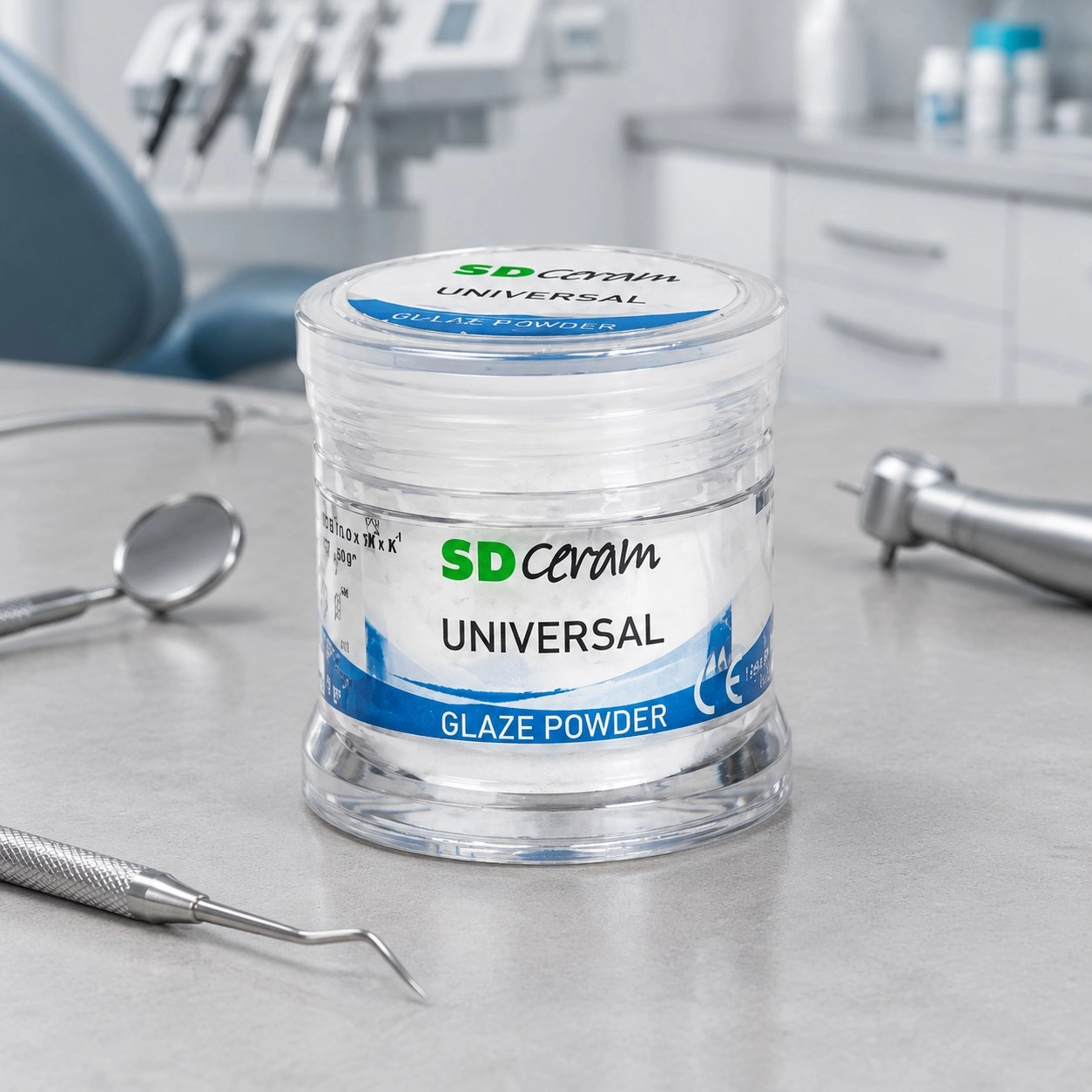 SD Ceram Порошок для глазурі Glaze Powder Universal 50 г — Матеріали зуботехнічні