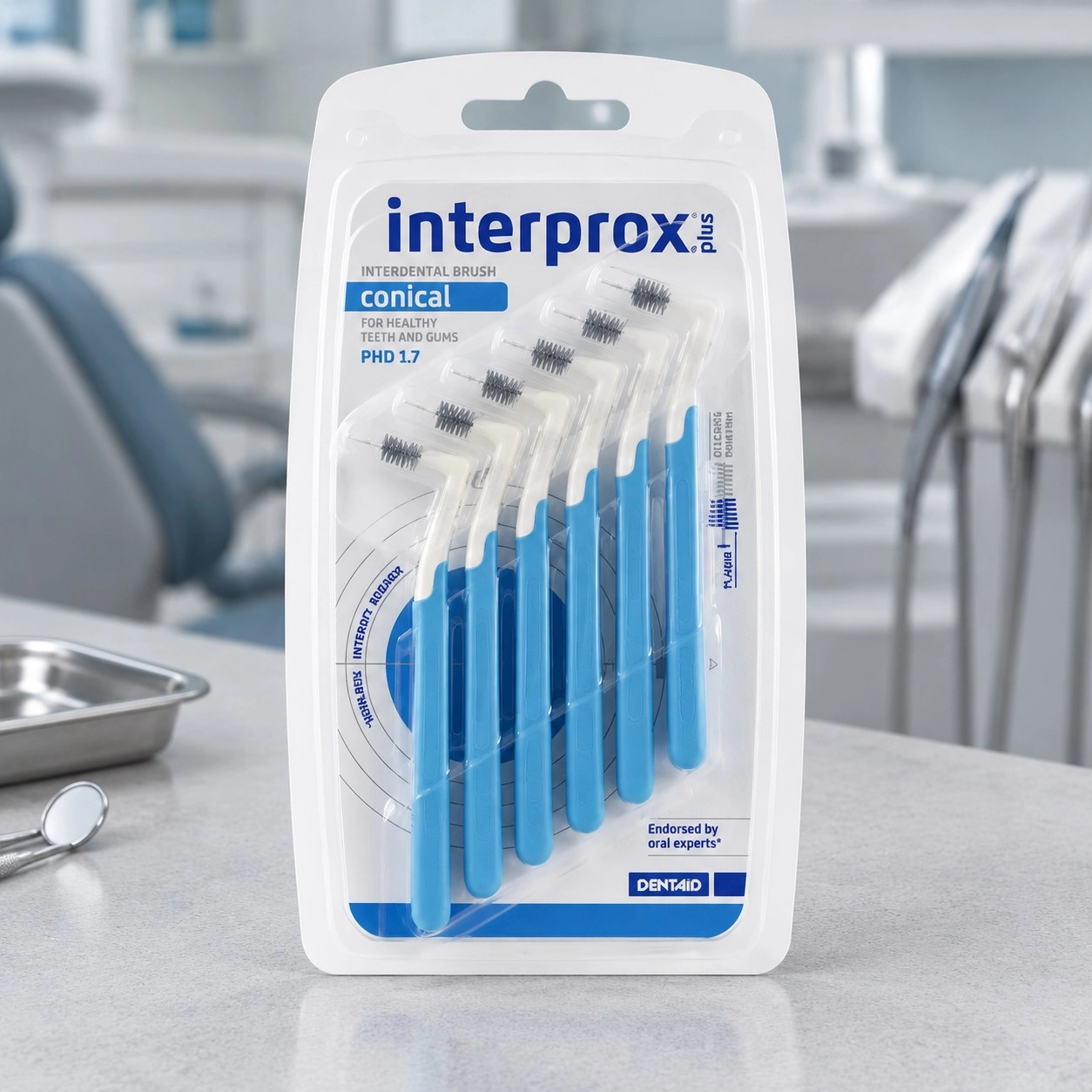DENTAID Щітка міжзубна INTERPROX PLUS 2G, CONICAL 1.7 мм, 6 шт — Засоби особистої гігієни