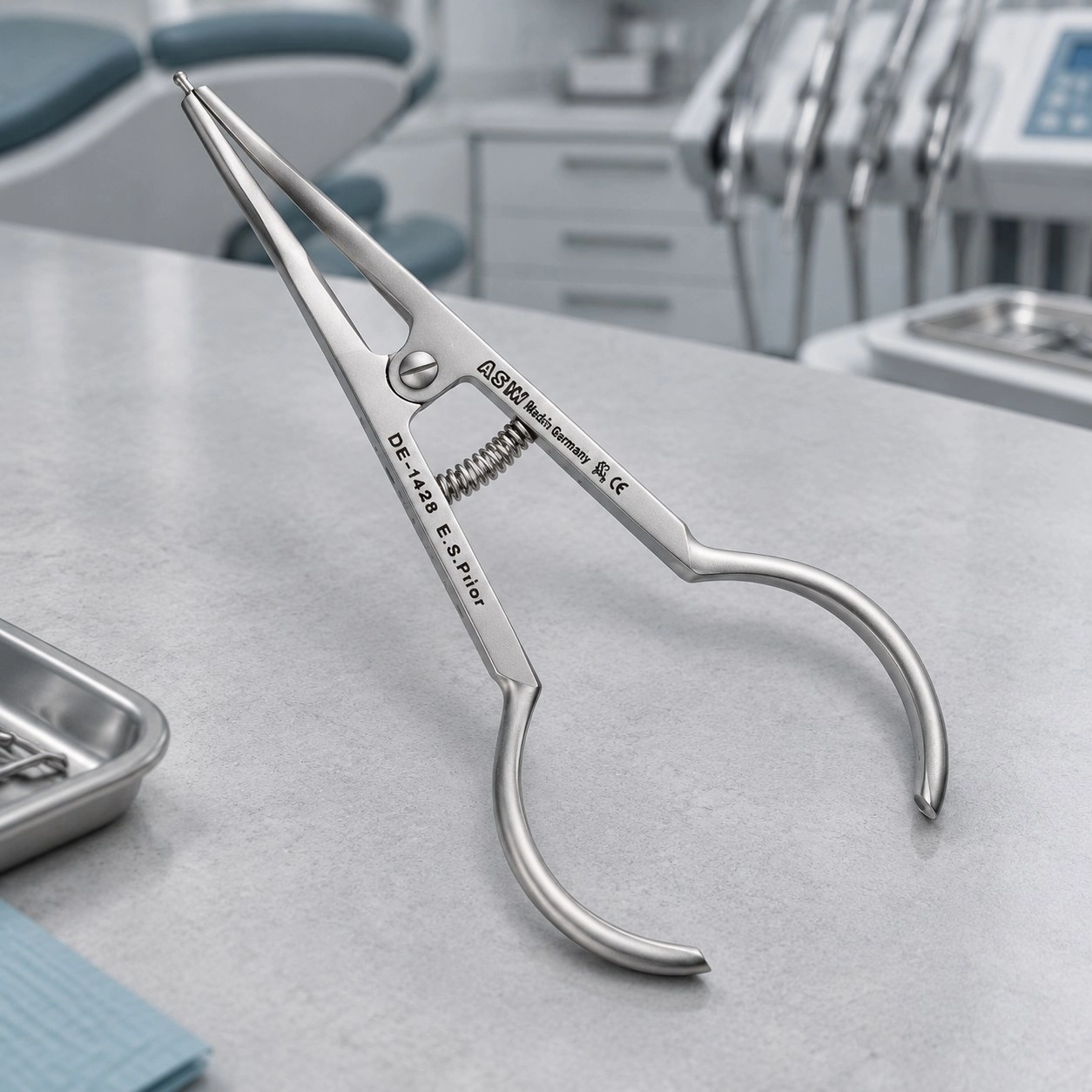 Asim Instruments Щипці для установки сепараційних кілець DE-1428 — Ортодонтичні інструменти