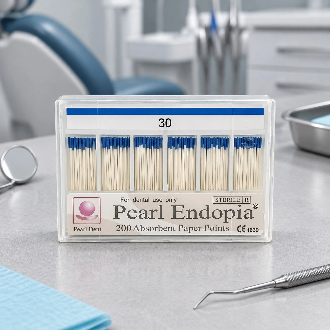 Штифти паперові конусні Pearl Endopia 100 шт