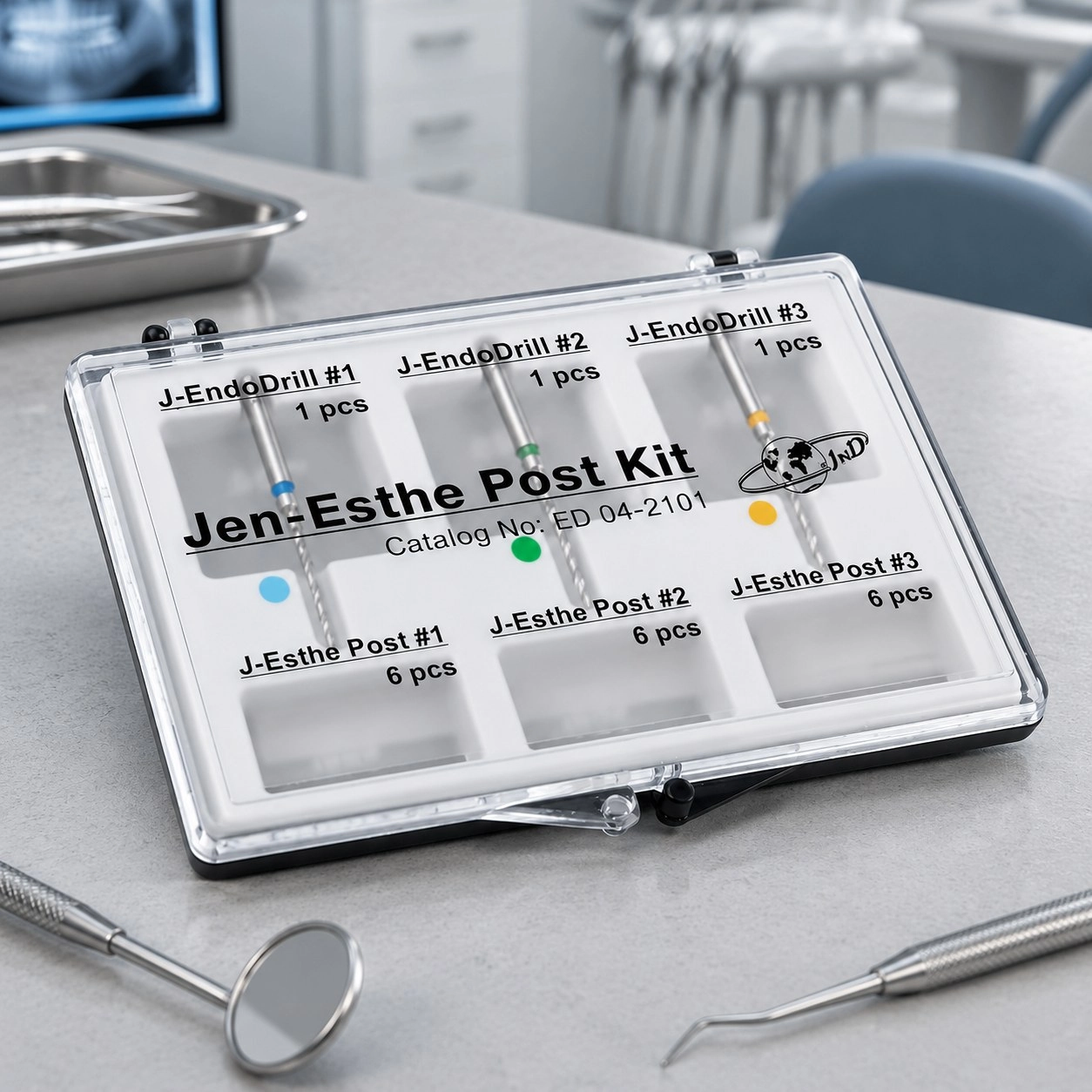 JenDental Штифти скловолоконні J-Este Post Kit (Джен-ест Пост) набір — Ендодонтичні інструменти