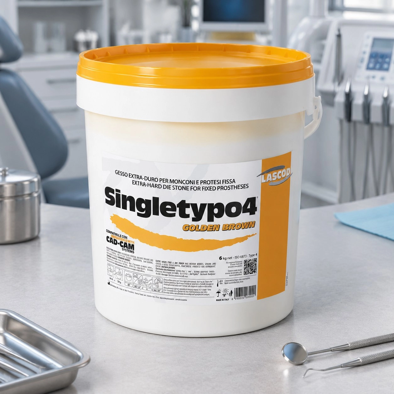 Lascod Singletypo 4 (Синглетайп 4) бежевий 6 кг — Матеріали зуботехнічні